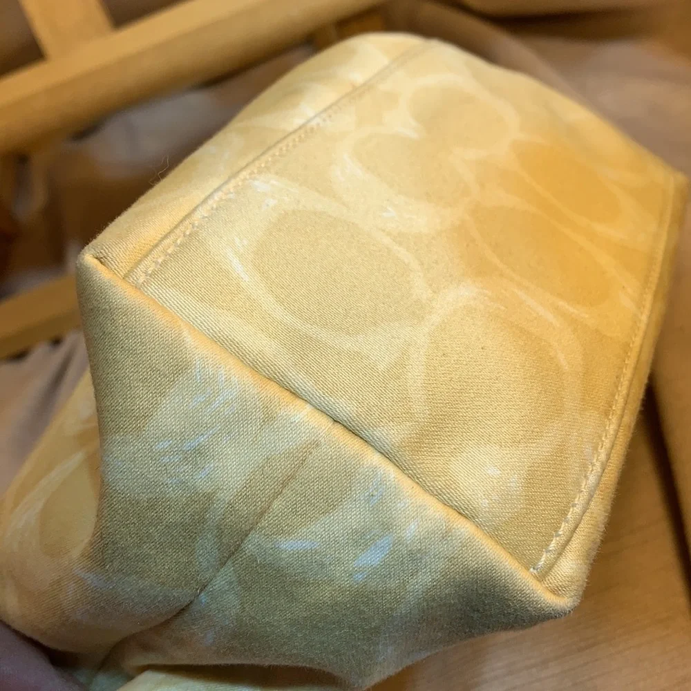 NWOT Coach leather/canvas mini bag w/tag EC